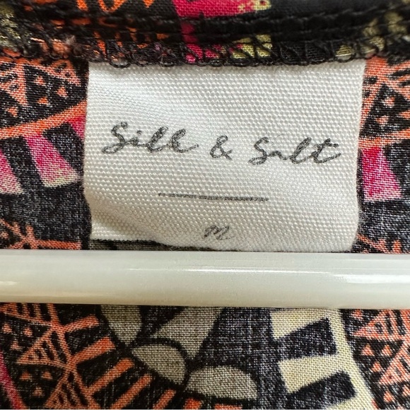 Silk & Salt Anthropologie Surplice Wrap Maroon Midi Dress Sz M - Picture 8 of 10